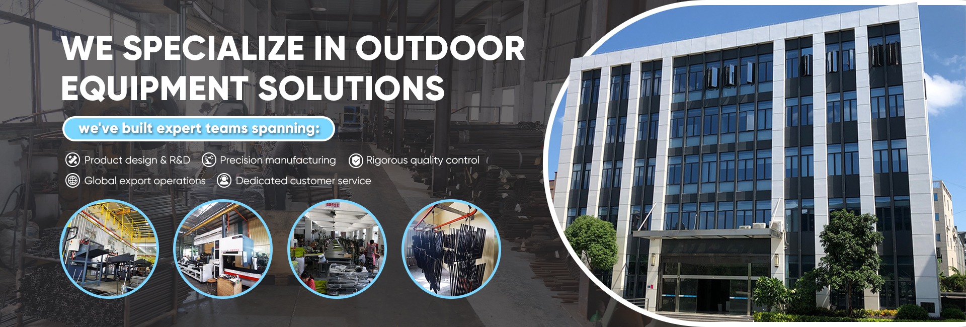 Camping chair manufacturer factory banner, outdoor folding furniture wholesale